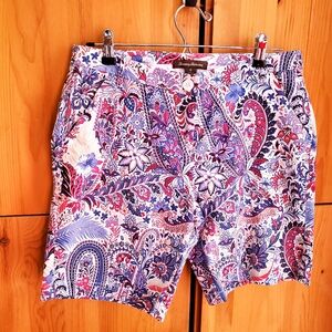 Tommy Bahama Women's Floral Cotton Shorts Size 8